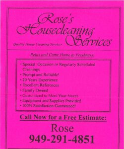 Roses Cleaning Roses Cleaning