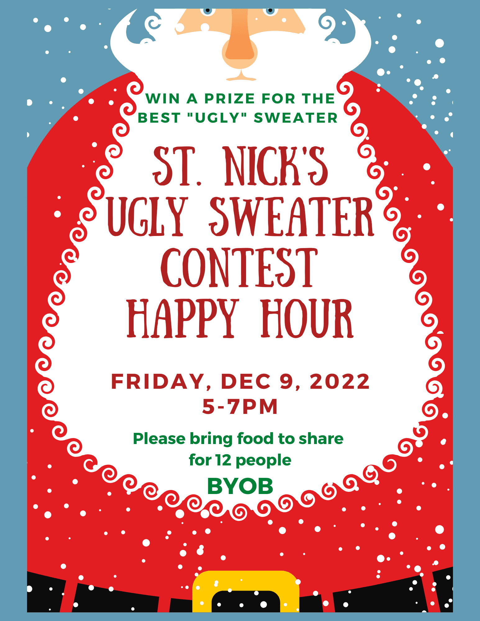 St. Nick's Ugly Sweater contest