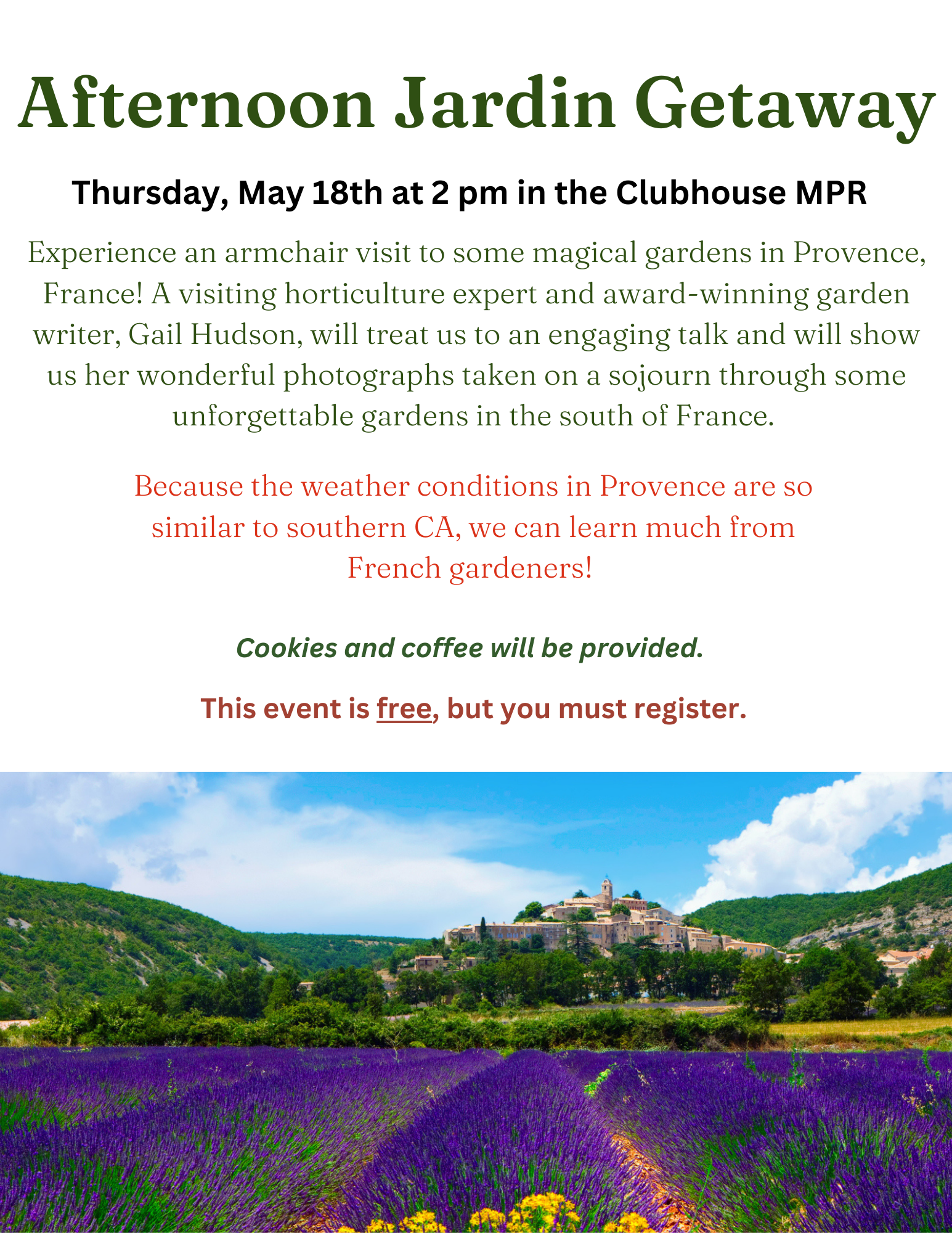 Gardens of Provence Flyer