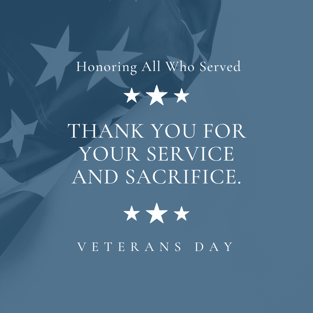 Blue Monochrome Stars & Flag Veterans Day Quote Instagram Post Blue Monochrome Stars & Flag Veterans Day Quote Instagram Post