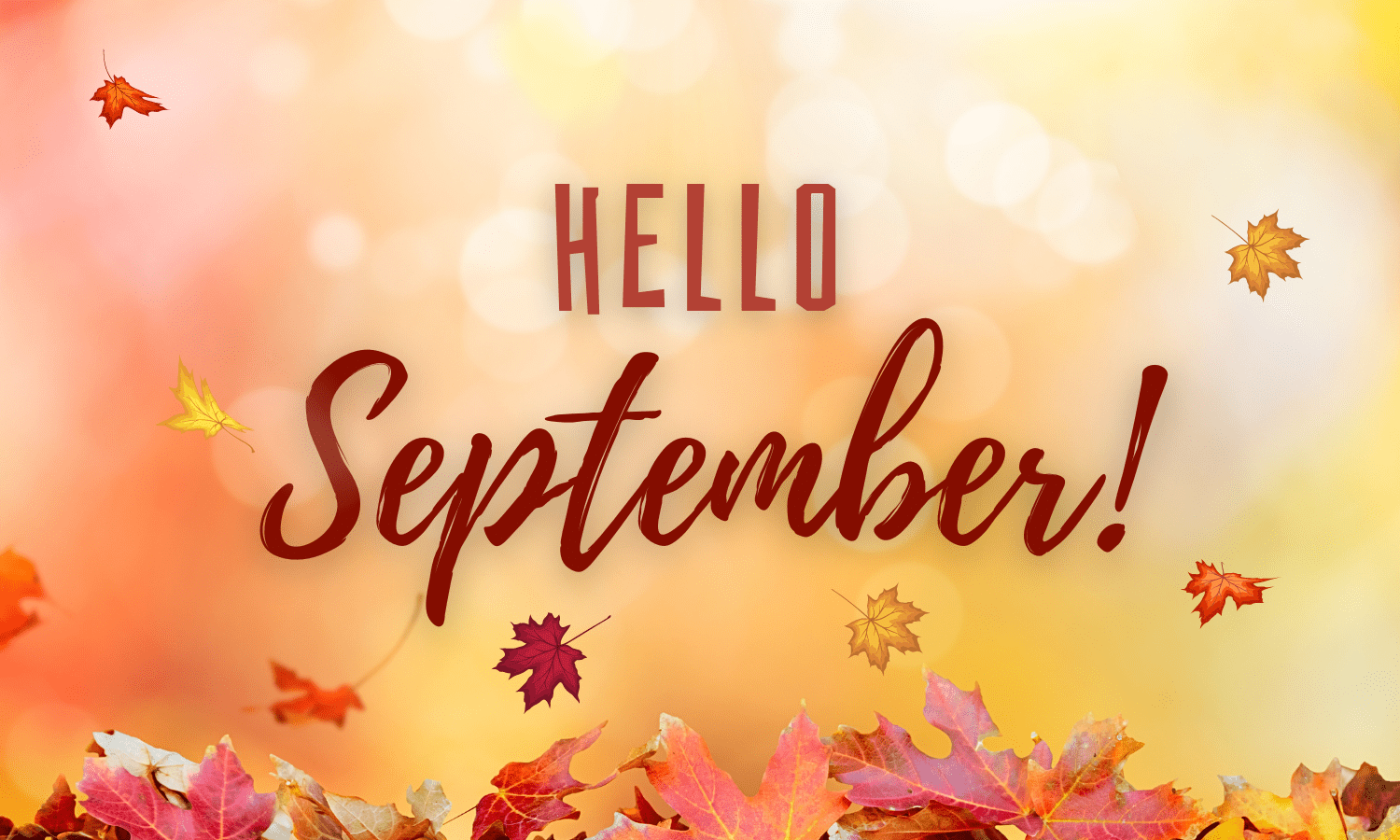 Orange And Red Natural Hello September Facebook Post (5 x 3 in) Orange And Red Natural Hello September Facebook Post (5 x 3 in)