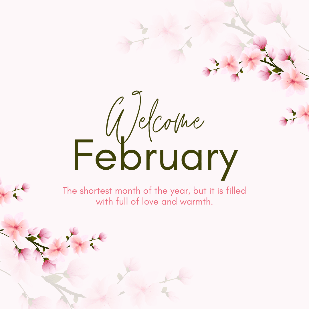 Pink Pastel Floral Watercolor Welcome February Greeting Instagram Post (1) Pink Pastel Floral Watercolor Welcome February Greeting Instagram Post (1)